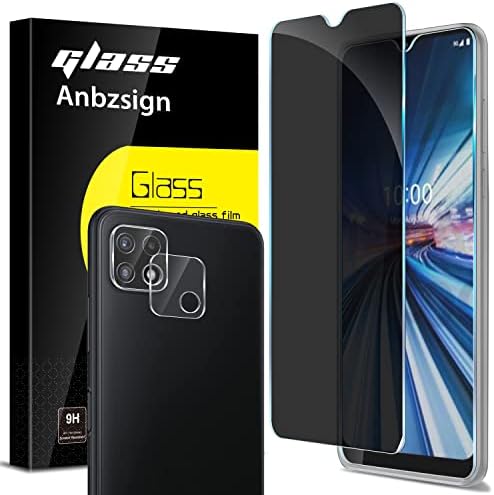 AnbzSign מיועד לביצוע Celero 5G עם מגן עדשת מצלמה [2 חבילה] ומגן מסך פרטיות [2 חבילות], מזג קשיחות אנטי-ספוי 9 שעות זכוכית
